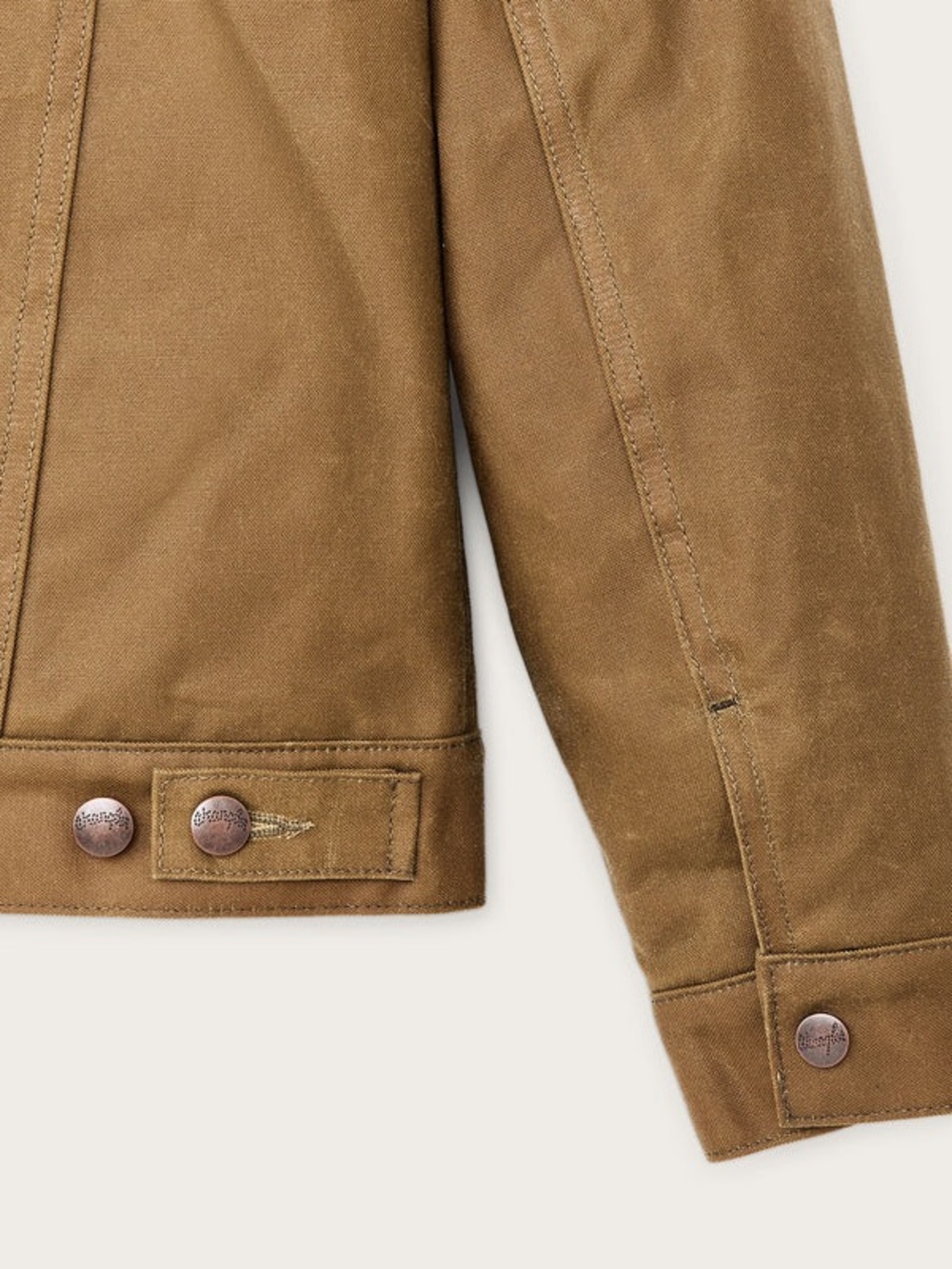 Wrangler Tan Jacket with Red & Black Plaid Lining - Picture 5 of 11